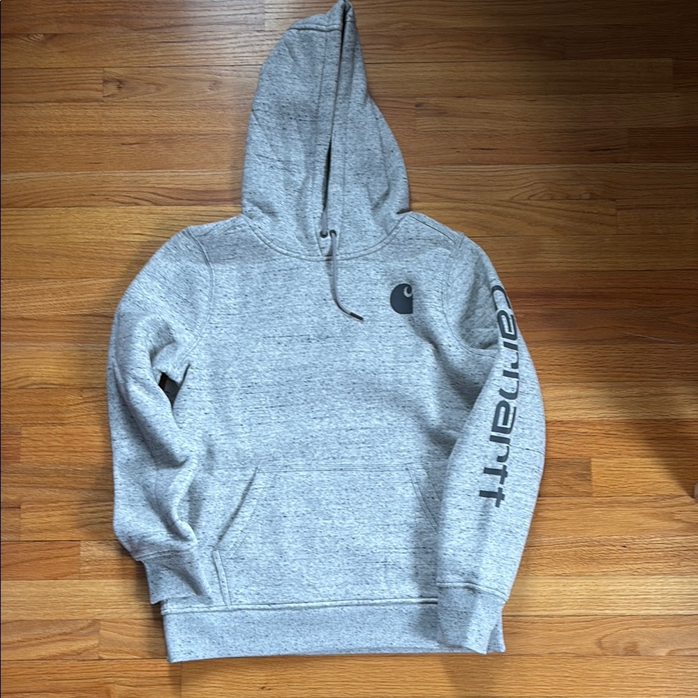 Carhartt Gray Pullover Hoodie Sweatshirt